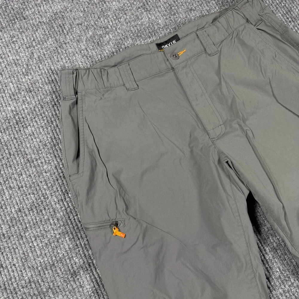 Orvis Jackson Quick Dry Pants Black Mens Size L 35x30 Hiking Outdoors Camp - Picture 2 of 10